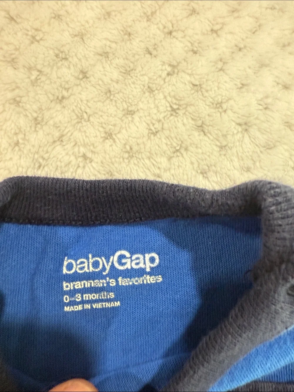 GAP Royal Blue Bodysuit with Black Corduroy Pants & Light Blue Drawstring Shorts